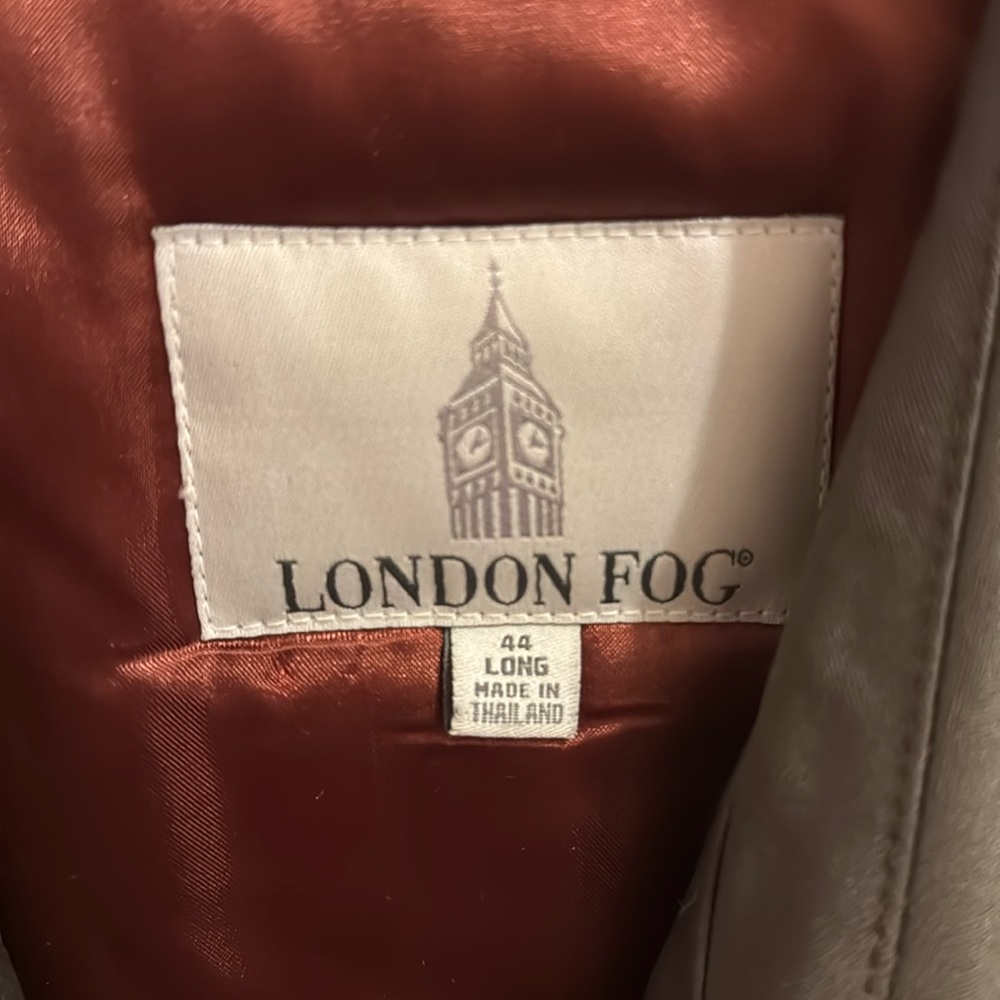 London Fog, lined trench coat